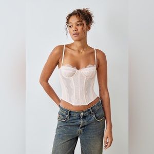 Out from under modern love corset white
